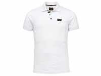 PME Legend Herren Poloshirt TRACKWAY Regular Fit Weiß 7003 S