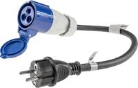 CHILITEC CEE-Adapter 22851, 0,35 m, CEE auf Schutzkontaktstecker