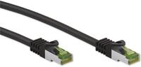 GOOBAY CAT.8.1 Netzwerkkabel S/FTP, GHMT, CU, schwarz, 1,0m