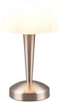 REALITY LED-Tischleuchte Canaria R59561107 nickel-matt, E14, 4,9 W, 470 lm, 3000 K