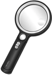 LOGILINK LED-Leselupe WZ0075, 30 LEDs, &Oslash; 90 mm, schwarz