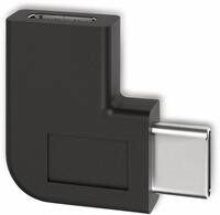 GOOBAY USB-Adapter 45402, schwarz, C-Buchse/C-Stecker, 90&deg; gewinkelt