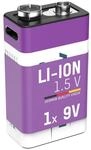ANSMANN Li-Ion 9V-Block-Akku, Typ 400 (min. 340mAh)