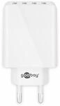 GOOBAY USB-Lader 44962, 4-fach, 3 A, 30 W, wei&szlig;