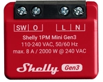 SHELLY WLAN-Schaltaktor 1PM Mini Gen 3, rot