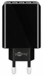 GOOBAY USB-Lader 44953, 4-fach, 3 A, 30 W, schwarz