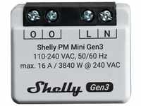 SHELLY WLAN-Schaltaktor Plus PM Mini Gen.3, weiß