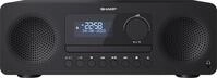 SHARP HiFi-Anlage XL-B720D, All-in-one, schwarz, DAB+, Bluetooth, MP3, CD