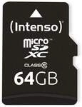 INTENSO MicroSDXC Card 3413490, 64 GB INTENSO MicroSDXC Card 3413490, 64 GB