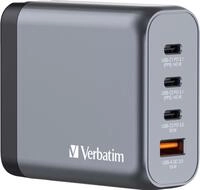 VERBATIM USB-Ladeger&auml;t 32203, 140W, 1x USB-A QC, 3x USB-C PD, grau