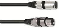 OMNITRONIC XLR-Kabel 3-polig, 0,5 m, schwarz