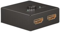 GOOBAY Manuelle HDMI-Umschaltbox 2 auf 1, 4K, 30 Hz