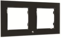 SHELLY Wandtaster-Rahmen Wall Frame 2, schwarz, 2-fach