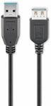 GOOBAY USB 3.0 Super-Speed Verl&auml;ngerung, A/A, 93999, 3 m, schwarz