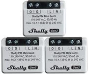 SHELLY WLAN-Leistungsmesser Plus PM Mini Gen.3, wei&szlig;, 3 St&uuml;ck