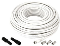 GOOBAY SAT-Anschlusskit 100dB, 30 m, 4 F-Stecker, 2 Wasserschutzt&uuml;llen