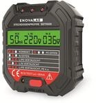 ENOVALAB Steckdosentester, SDT0020, mit RCD-Test und Display