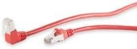 S-IMPULS CAT.6 Patchkabel, S/FTP, 90&deg;-gerade, 0,25 m, rot