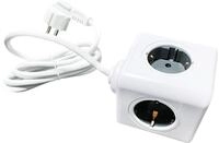 TECHNAXX Steckdosenw&uuml;rfel Power Cube TX-195, 4-fach, 2x USB-A, 1x USB-C