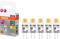 OSRAM LED-Lampe PIN, 5 St&uuml;ck, G4, 1 W, 100 lm, 2700 K