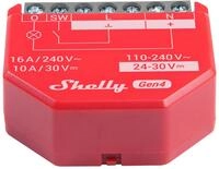 SHELLY Relais 1PM Gen4, 16 A, WLAN, Bluetooth, rot