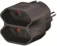 GOOBAY Euro-Zweifachstecker NK 002, schwarz