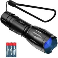 ANSMANN LED-Taschenlampe Action 400 UV, batteriebetrieben, schwarz