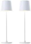 BRILLIANT LED-Akku-Tischleuchte Kaami, 2 W, 310 lm, 3000 K, wei&szlig;, 2er Set