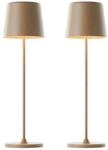 BRILLIANT LED-Akku-Tischleuchte Kaami, 2 W, 310 lm, 3000 K, cappuccino, 2er Set