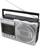 SOUNDMASTER Retro Radiokassettenrekorder RR20SI, UKW, Bluetooth, USB, silber