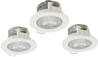 PHILIPS Einbaustrahler TARAON, LED, 2700 K, 4,5 W, 380 lm, 3 St&uuml;ck