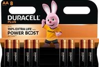 DURACELL Alkaline-Mignon-Batterie LR06, 1,5V, Plus, Power Boost, 8 St&uuml;ck