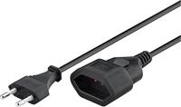 GOOBAY Euro-Verl&auml;ngerung, 5 m, schwarz