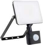 LUXULA LED-Fluter mit Bewegungsmelder, EEK: F, 30W, 3000lm, 4000K, IP55, mattschwarz