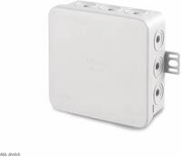 F-TRONIC Verteilerdose, 100x100x40 mm, 12 Einf&uuml;hrungen, grau