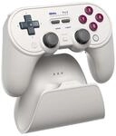 8BITDO Pro 3 Bluetooth Controller & Dock, hellgrau