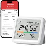 SWITCHBOT Wetterstation, Meter Pro Thermometer Hygrometer, wei&szlig;