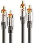 SONERO Cinchkabel Stereo, 0,5 m, schwarz