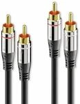 SONERO Cinchkabel Stereo, 10 m, schwarz