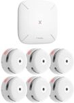 X-SENSE RF-Rauchmelder-Set mit Basisstation, FS61, 6 St&uuml;ck