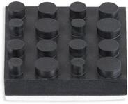 DYNAVOX Antivibe Ger&auml;tef&uuml;&szlig;e-Set 4 St&uuml;ck, Gummi, 40x40 mm