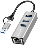 LOGILINK USB3.2 Hub UA0440 4-Port silber