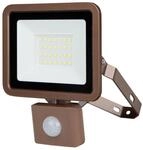 REV LED-Fluter Eco+, mit Bewegungssensor, 20W, 6500K, 1700lm, IP44, bronze
