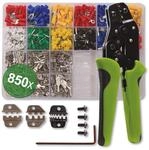 QUADRIOS Crimpzange Set Aufs&auml;tze Quetschverbinder 22T014