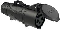 PCE CEE-Kupplung GRIP Midnight, 32 A, 5-polig