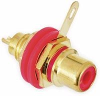 GOOBAY Cinch-Einbaubuchse, rot, 8 mm
