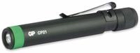 GP LED-Taschenlampe CP21, 20 lm,115 mm, schwarz/gr&uuml;n