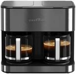 PROFI COOK Doppelkaffeemaschine PC-KAD 1308, 3,6 L, 2000 W, dark inox