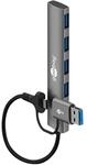 GOOBAY USB3.2 Hub 79149 Slim 4 Port USB-A/USB-C auf USB-A 5 Gbit/s
