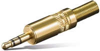 GOOBAY Klinkenstecker, 3,5 mm, stereo, Metall, vergoldet